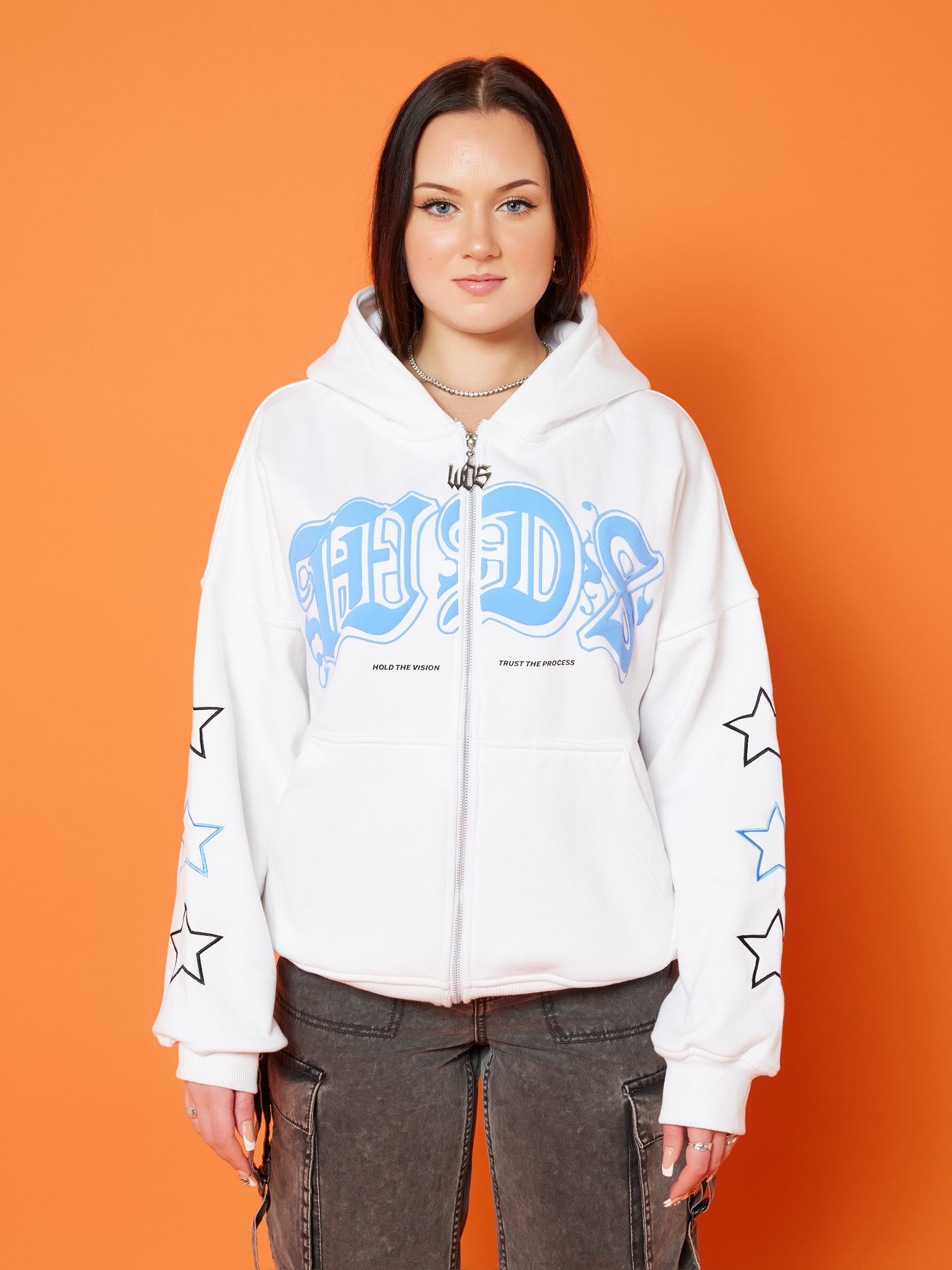 WDS STAR ZIPPER WHITE