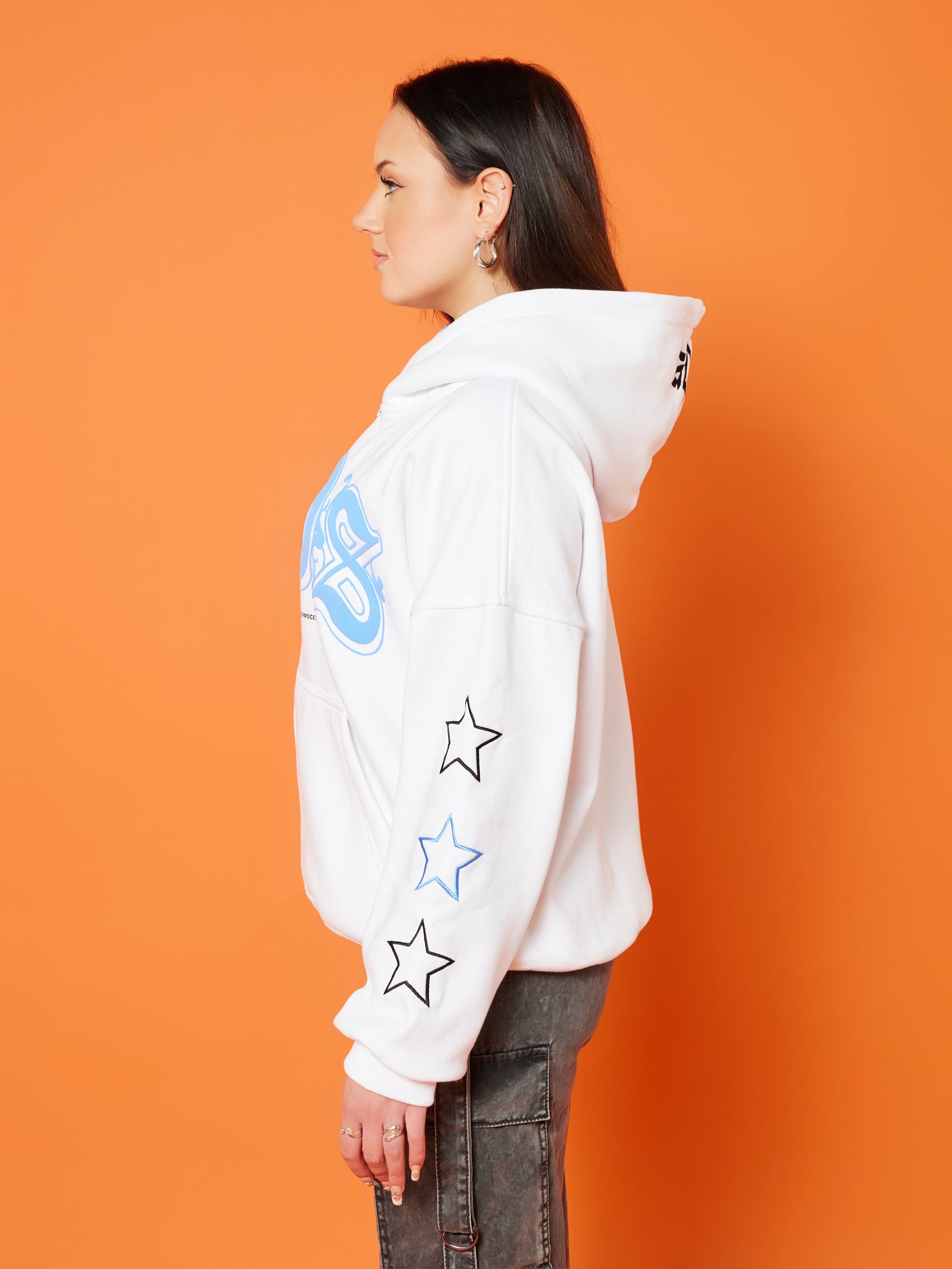 WDS STAR ZIPPER WHITE